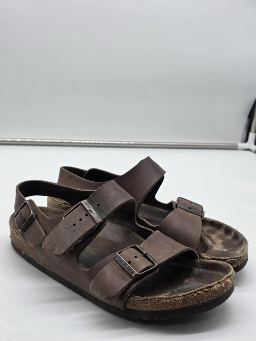 Birkenstock Milano Sandals Shoes Womens Size 9 Brown Leather Slingback Comfort